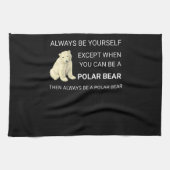 Funny Polar Beer is altijd je eigen Beer Theedoek (Horizontaal)
