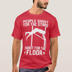 Funny Pole Vault-vault voor de vloer T-shirt