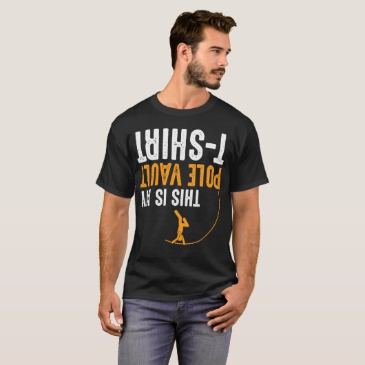 Funny Pole Vaulting Dit is mijn PowerVault T-shirt (Voorkant volledig)