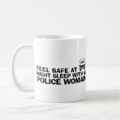 Funny Police Woman Koffiemok (Links)