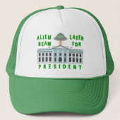 Funny Political Elecection Humor | Alienlaserstraa Trucker Pet (Voorkant)