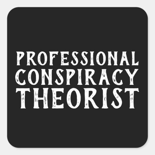 Funny Political Vierkante Sticker (Voorkant)