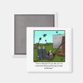 Funny Politicians Humor Magnet Magneet (Voorkant / Achterkant)