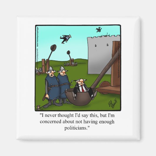 Funny Politicians Humor Magnet Magneet (Voorkant)