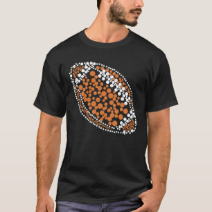 Funny Polka Dot Football Lover Player Internationa T-shirt