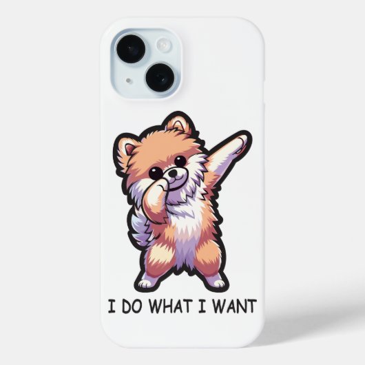 Funny Pomeranian Dog Case-Mate iPhone Case (Achterkant)