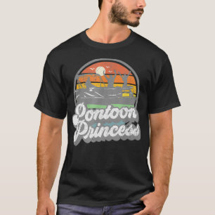 Funny Pontoon Princess Boat Pontooning Boating Wom T-shirt