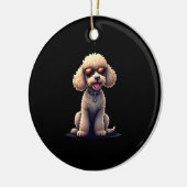 Funny Poodle Animal Lover Dogs Graphic Cute Dog Ow Keramisch Ornament (Links)