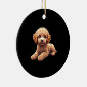 Funny Poodle Animal Lover Dogs Graphic Cute Dog Ow Keramisch Ornament (Rechts)