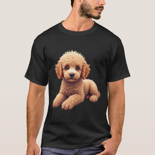 Funny Poodle Animal Lover Dogs Graphic Cute Dog Ow T-shirt (Voorkant)