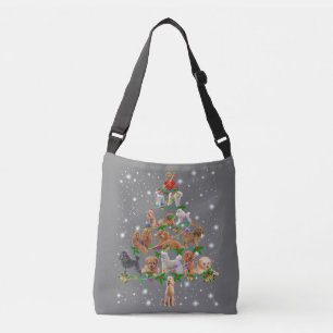 Funny Poodle kerstboom Decor Ornament Costuum Crossbody Tas