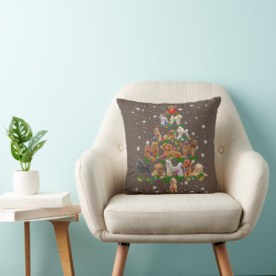 Funny Poodle kerstboom Decor Ornament Costuum Kussen
