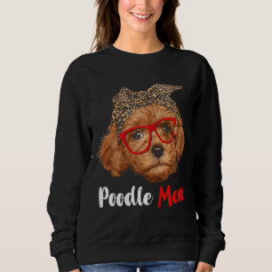 Funny Poodle Mam Gift for Hondenliefhebbers - Moed Trui