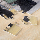 Funny poodles jigzaadpuzzel legpuzzel (Zijkant)