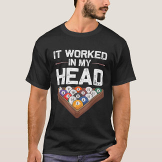Funny Pool Billiards Design for Men Women Pool Gam T-shirt