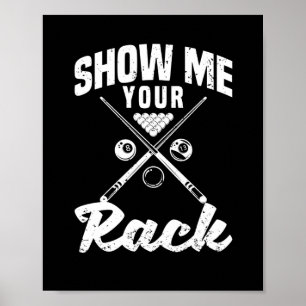 Funny pool billiers player snooker sport poster