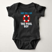 Funny Pool Boy Swimmer Humor Romper (Voorkant)