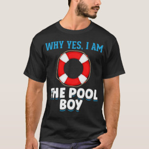 Funny Pool Boy Swimmer Humor T-shirt