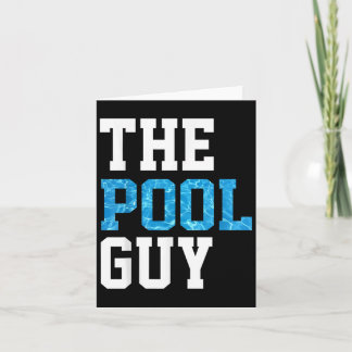 Funny Pool Guy T Shirt - Voor Zwembadexpert Kaart