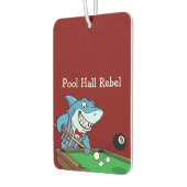 Funny Pool Hall Rebel Billiards Theme Men's Car Luchtverfrisser (Links)