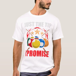 Funny Pool Player Billiards alleen maar de tip die T-shirt