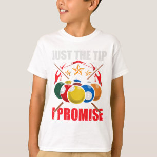 Funny Pool Player Billiards alleen maar de tip die T-shirt