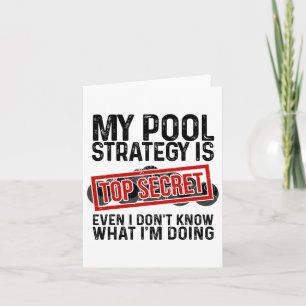 Funny Pool Player Billiards Gift for Men Women Gam Kaart