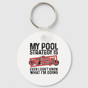 Funny Pool Player Billiards Gift for Men Women Gam Sleutelhanger