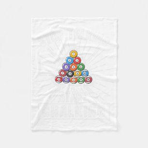 Funny Pool Player Quote Billiard Stop met Star spr Fleece Deken