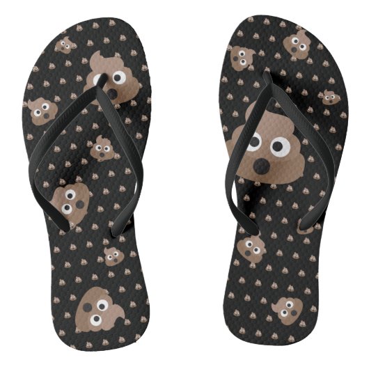 Funny Poop Emojis Teenslippers (Voetbed)