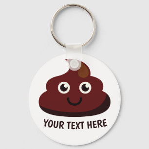 Funny Poop key chain 2 : gelukkig Sleutelhanger