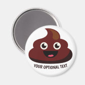 Funny Poop magnet 3: vreugdevol Magneet (Voorkant / Achterkant)