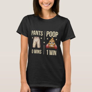 Funny Poop Toilet Humor Poop Boxing Meme Pants 0 P T-shirt
