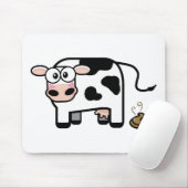 Funny Pooping Cow Mousepad Muismat (Met muis)