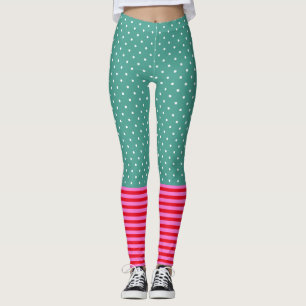 Funny Pop Culture Polka Dots Stripes Patronen Leggings