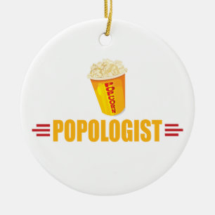 Funny Popcorn Keramisch Ornament
