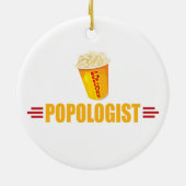 Funny Popcorn Keramisch Ornament (Achterkant)