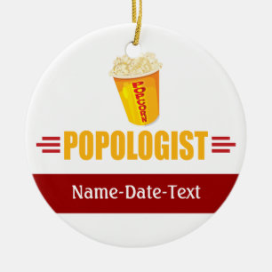 Funny Popcorn Keramisch Ornament