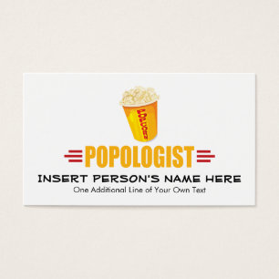 Funny Popcorn Visitekaartje
