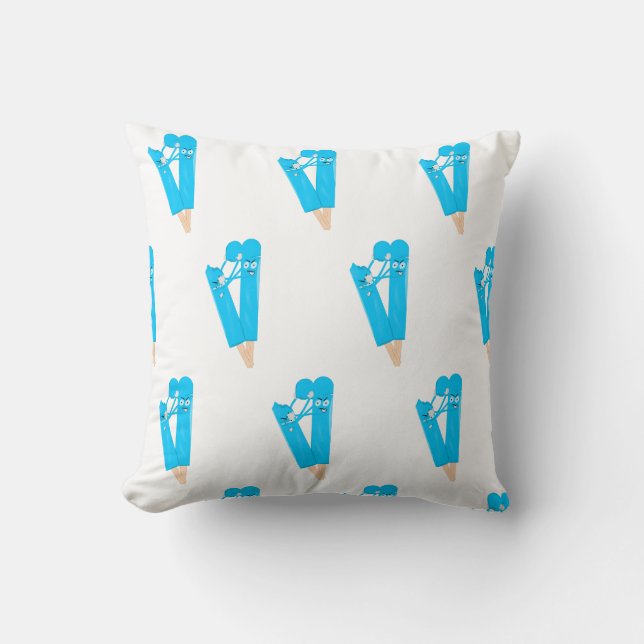 Funny Popsicle Pattern Illustration Kussen (Voorkant)