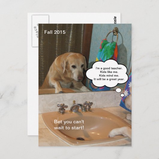 Funny Positive Affirmation Carte postale pour ense (Devant / Derrière)