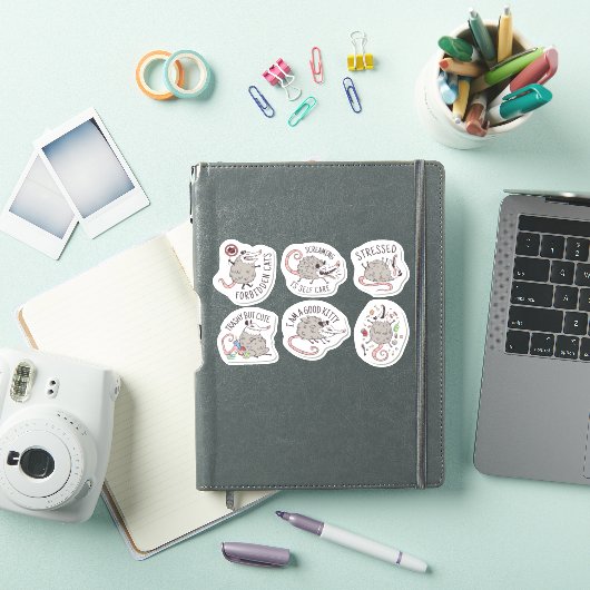 FUNNY POSSUM ANIMAAL STICKERS SET (iPad Cover)