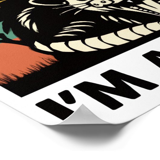 Funny Possum Quote - First of All I'm a Delight Poster (Hoek)