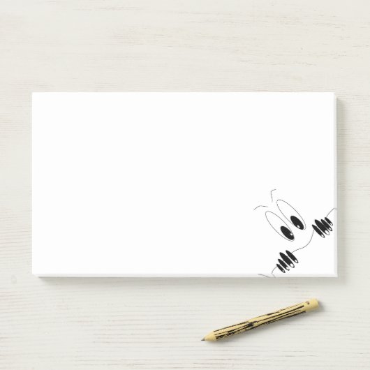 Funny Post het Notities met Curiosity Eyes Post-it® Notes (Op bureau)