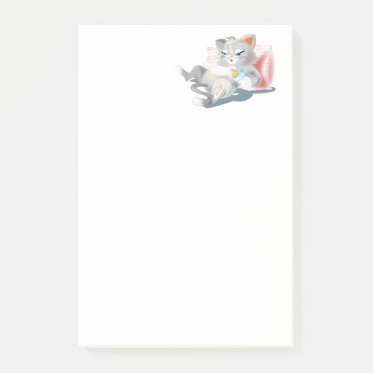 Funny Post het Opmerkingen met Baby Cat Post-it® Notes (Voorkant)
