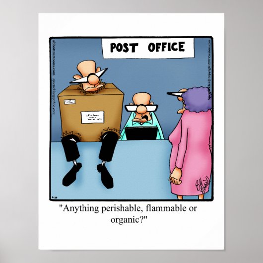 Funny Post Kantoor Mail Humor Poster (Voorkant)