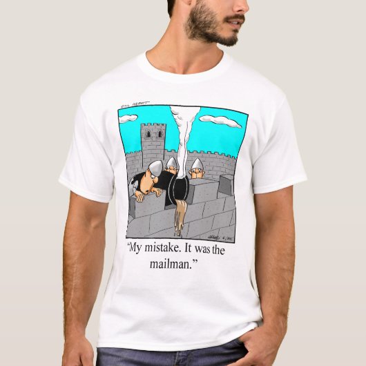 Funny Postal Mailman T-shirt (Voorkant)