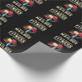 Funny Postal Worker Fitness Postman Cadeaupapier (Hoek)