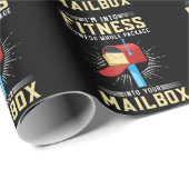 Funny Postal Worker Fitness Postman Cadeaupapier (Rol Hoek)