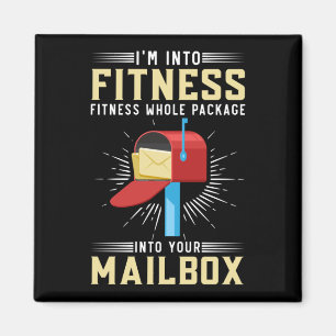 Funny Postal Worker Fitness Postman Magneet